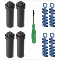 Rain Bird - 4 Stück 5004-PC 3/4'' Sprinkler, Reichweite 7,60 bis 15,20 m, Verstellbarer Turbinen-Sprinkler 5000 5004 von RAIN BIRD