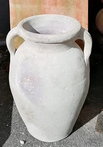NEU !! Rustikal handgefertigter Krug Amphore Vase ca. 38 cm hoch aus Terracotta Terrakotta Garten Deko von terracotta-toepfe-de