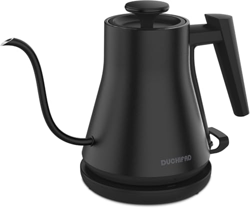 Electric Gooseneck Kettle, Pour-Over Coffee & Tea Kettle Water Boiler, Ultra Fast Heating Electric Kettles With 1200 Watts, 27oz/0.8L Stainless Steel BPA-Free Interior, Black von RAINBEAN