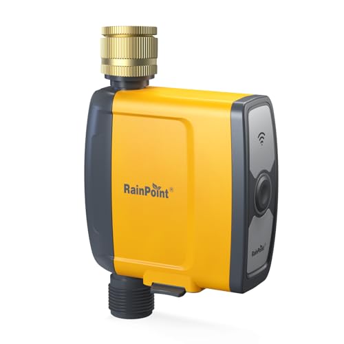 RAINPOINT Bewässerungscomputer WLAN Messingeinlass, ohne WiFi Hub, Muss mit TWG004WRF WiFi-Hub Verwendet Werden, Nur 2,4 GHz WLAN von RAINPOINT