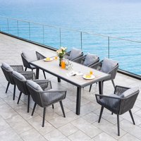 Gartenlounge-Set balkonmöbel set rattan, gartenlounge set rattan gartenmöbel set 8 persons von RAINSWORTH