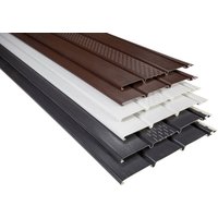 Kunststoffpaneele und Zubehör, pvc-u Dachunterschlag Unterdachverkleidung Rainway Soffit: braun, 5 Paneele - 3m perforiert von RAINWAY