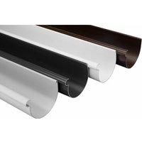 Dachrinnen Sparpaket - 90mm, stabiler Kunststoff PVC-U - RainWay S: Grau, 40 Meter / 20 Stück von RAINWAY