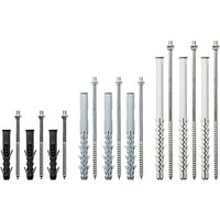 Rainway - Stockschrauben - inkl. Dübel, perfekt für Rohrschellen - 10 Stück: 100mm von RAINWAY