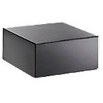 RAJA Geschenkbox Karton, Glanzlackpapier 225 (B) x 105 (T) x 225 (H) mm Schwarz 10 Stück von RAJA