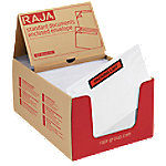 RAJA Selbstklebend Dokumententaschen DIN C5 PE (Polyethylen), Silikonpapier Transparent 16 (B) x 22 (H) cm 1000 Stück von RAJA