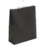 RAJA Tragetasche Papier Schwarz 40 x 14 x 35 cm 50 Stück von RAJA