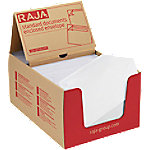 RAJA Selbstklebend Dokumententaschen DL PE (Polyethylen), Silikonpapier Transparent 11,5 (B) x 22,5 (H) cm 250 Stück von RAJA