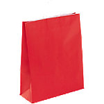RAJA Tragetasche Papier Rot 40 x 14 x 35 cm 50 Stück von RAJA