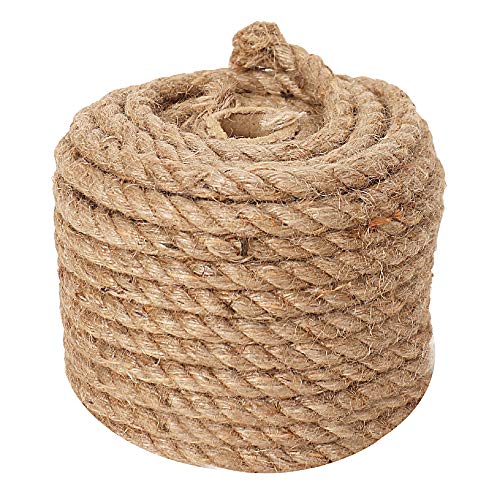 49 Fuß 16 Yard natürliche Schnur-Schnüre - handgemachtes verwendbares für Handwerks-Geschenk-Weihnachtsdauerhafte Verpackungs-Schnur für Gartenarbeit-Anwendung - 8 Millimeter Durchmesser von RAJRANG BRINGING RAJASTHAN TO YOU