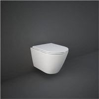 Rak Ceramics - rak Resort wc RST23AWHA, spülrandlos wandhängend, weiß von RAK CERAMICS