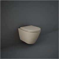 Rak Ceramics - rak Feeling wc RST23514A spülrandlos wandhängend, cappuccino matt von RAK CERAMICS