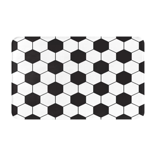 RAKFURF Teppich, maschinenwaschbar, mit rutschfester Unterseite, Fußball, Sport, Vitalität, bedruckt, Vintage, Heimdekoration, Bodendekoration, Teppichmatte für Wohnzimmer, Schlafzimmer, Badezimmer RAKFURF Teppich, maschinenwaschbar, mit rutschfester Unterseite, Fußball, Sport, Vitalität, bedruckt, Vintage, Heimdekoration, Bodendekoration, Teppichmatte für Wohnzimmer, Schlafzimmer, Badezimmer von RAKFURF