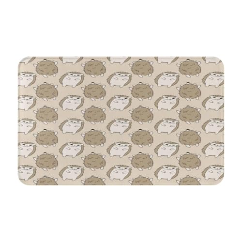 RAKFURF Teppich, maschinenwaschbar, mit rutschfester Unterseite, Igeltiere, niedlich, bedruckt, Vintage, Heimdekoration, Bodendekoration, Teppichmatte für Wohnzimmer, Schlafzimmer, Badezimmer, Küche RAKFURF Teppich, maschinenwaschbar, mit rutschfester Unterseite, Igeltiere, niedlich, bedruckt, Vintage, Heimdekoration, Bodendekoration, Teppichmatte für Wohnzimmer, Schlafzimmer, Badezimmer, Küche von RAKFURF