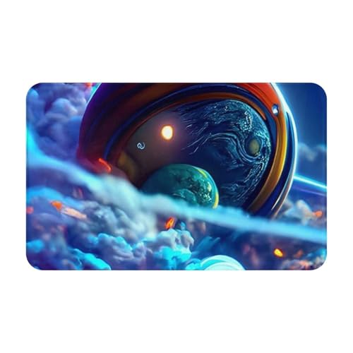 RAKFURF Teppich, maschinenwaschbar, mit rutschfester Unterseite, bunte Wolke, Science-Fiction, bedruckt, Vintage, Heimdekoration, Bodendekoration, Teppichmatte für Wohnzimmer, Schlafzimmer, Badezimmer RAKFURF Teppich, maschinenwaschbar, mit rutschfester Unterseite, bunte Wolke, Science-Fiction, bedruckt, Vintage, Heimdekoration, Bodendekoration, Teppichmatte für Wohnzimmer, Schlafzimmer, Badezimmer von RAKFURF