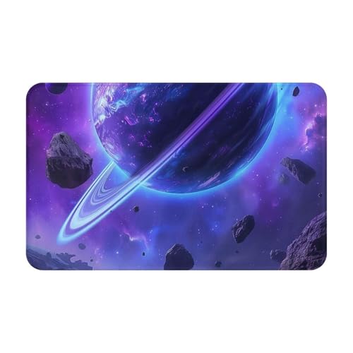 RAKFURF Teppich, maschinenwaschbar, mit rutschfester Unterseite, himmelblauer Planet, bedruckt, Vintage, Heimdekoration, Bodendekoration, Teppichmatte für Wohnzimmer, Schlafzimmer, Badezimmer, Küche RAKFURF Teppich, maschinenwaschbar, mit rutschfester Unterseite, himmelblauer Planet, bedruckt, Vintage, Heimdekoration, Bodendekoration, Teppichmatte für Wohnzimmer, Schlafzimmer, Badezimmer, Küche von RAKFURF