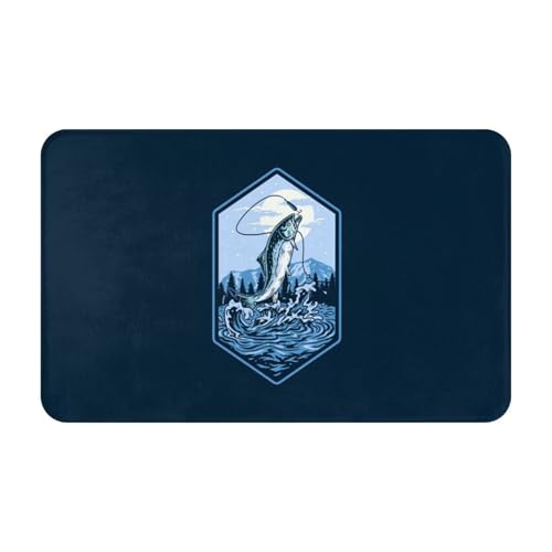 RAKFURF Teppich, maschinenwaschbar mit rutschfester Unterseite, Yuhai Yangshan, bedruckt, Vintage, Heimdekoration, Bodendekoration, Teppichmatte für Wohnzimmer, Schlafzimmer, Badezimmer, Küche, 80 x RAKFURF Teppich, maschinenwaschbar mit rutschfester Unterseite, Yuhai Yangshan, bedruckt, Vintage, Heimdekoration, Bodendekoration, Teppichmatte für Wohnzimmer, Schlafzimmer, Badezimmer, Küche, 80 x von RAKFURF