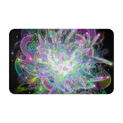 RAKFURF Teppiche, maschinenwaschbar mit rutschfester Unterseite, unregelmäßige farbige Grafiken, bedruckt, Vintage-Heimdekoration, Bodendekoration, Teppichmatte für Wohnzimmer, Schlafzimmer RAKFURF Teppiche, maschinenwaschbar mit rutschfester Unterseite, unregelmäßige farbige Grafiken, bedruckt, Vintage-Heimdekoration, Bodendekoration, Teppichmatte für Wohnzimmer, Schlafzimmer von RAKFURF