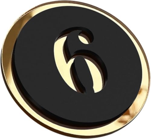 Acryl-Nummernschild-Aufkleber, Zimmernummern-Türschild, for Cafés im Freien, Schlafsäle, Restaurants, Schließfächer, Hotels, rundes Schließfach-Nummernschild(6cm Round,41-60) von RAKKYOFD