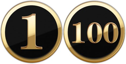 Tischnummernkarte for Restaurants, Tischnummern, runder Spindnummernaufkleber aus Acryl, for Wohnhaus, Wohnung, Büroraum, Briefkasten, Acrylnummernschild(5cm Black,1-20) von RAKKYOFD