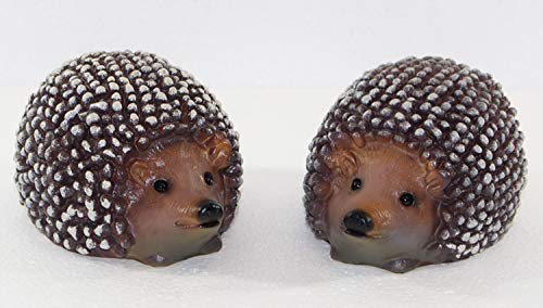 RAKSO Deko Garten Figur Dekofigur Gartenfigur Tierfigur Igel klein 2-er Satz aus Kunststoff Höhe 7 cm von RAKSO
