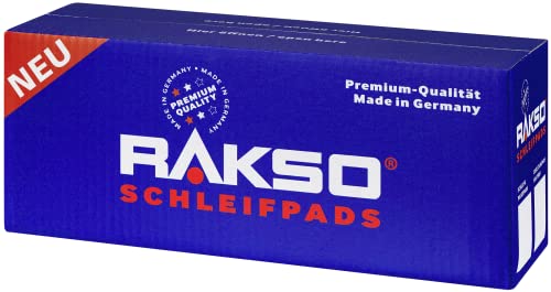 RAKSO Schleif & Polierpads fein - 24 Pads, 12x 2 Stk. - sanfte Reingung, polieren, Feinpolitur Wachs -, Holz, Blankreiben von Kupfer, Messing, Edelstahl von RAKSO