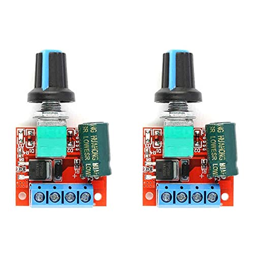 RAKSTORE 2 Stück 5 V-28 V DC Motor PWM Geschwindigkeitsregler Geschwindigkeitsregler LED Schalter Dimmer Geschwindigkeitsregelung Modul Volt Regler von RAKSTORE