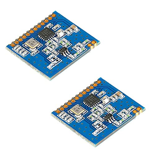 RAKSTORE 2 Stück CMT2300A SI4438/SI4432 433 MHz LoRa Wireless Transceiver-Modul RF Transmitter Empfänger Feder Antenne Abstand 1000 m von RAKSTORE