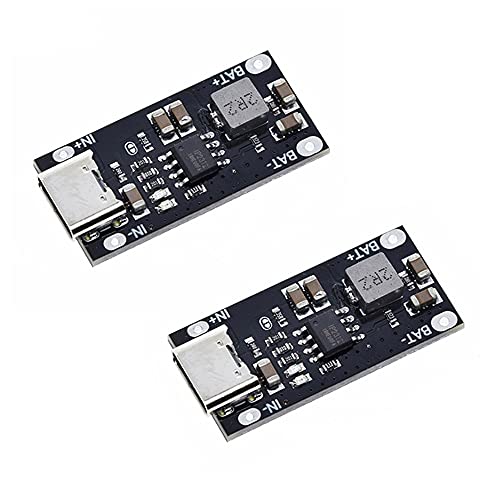 RAKSTORE 2 Stück Typ-C USB-Eingang Hochstrom 3A Polymer Ternary Lithium Batterie Schnellladeplatine IP2312 CC/CV Modus 5V bis 4,2V von Rakstore