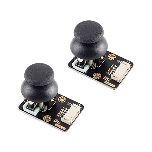 RAKSTORE 2 x Dual-Achsen XY SW Joystick Modul Joystick Steuerhebel Sensor Zwei-Achsen Potentiometer Modul mit Schlüssel Analog Ausgang PH2.0 5-polige Schnittstelle von RAKSTORE