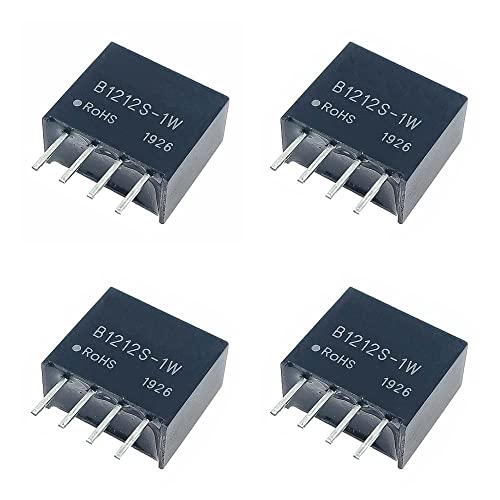 RAKSTORE 4 Stück B1212S-1W DC-DC geregeltes Netzteil Modul 12 V bis 12 V isolierendes Schaltnetzteil 1 W (B1212S-1W) von Rakstore