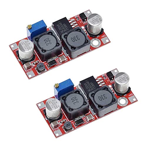 RAKSTORE Boost Buck DC-DC verstellbarer Step-Up-Down-Konverter XL6009 Netzteil-Modul, 20 W, 5–32 V auf 1,2–35 V, hohe Leistung, geringe Welligkeit, 2 Stück von Rakstore