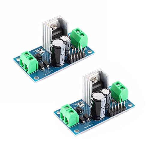 RAKSTORE LM7812 Spannungsregler-Modul mit drei Klemmen, AC-DC, AC auf DC 12 V, L7812, Netzteil-Reglermodul, DC 15 V-24 V, 2 Stück von Rakstore