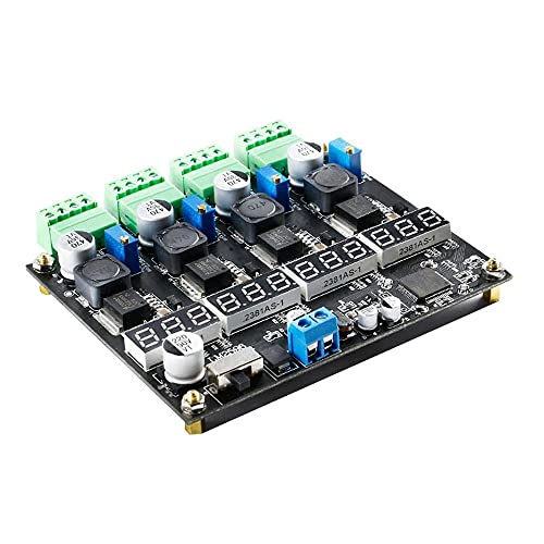 RAKSTORE Mehrkanal-Schaltnetzteil Modul 4-Kanal Digitalanzeige DC-DC Einstellbare Step-Down Buck Output Power Board von RAKSTORE