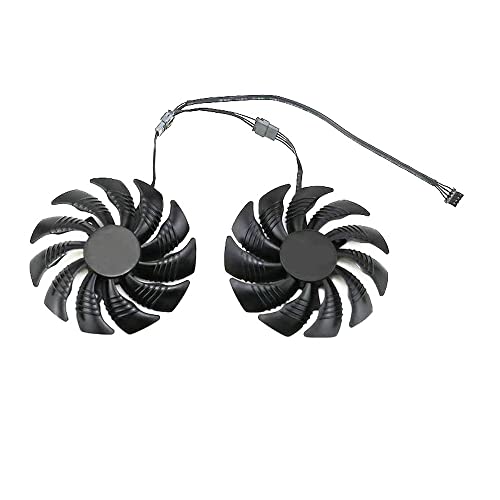 RAKSTORE T129215SU 85mm Grafikkarten Lüfter Kompatibel mit Gigabyte GTX 1050 GTX 1060 GTX 1070 WINDFORCE RX 470 RX 570 RX 580 Leiser Kühler Lüfter Ersatzlüfter von Rakstore