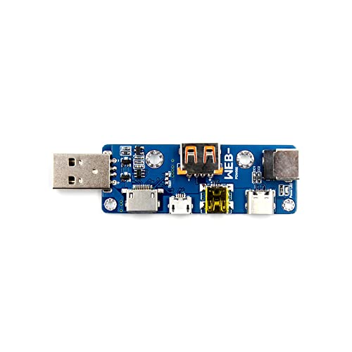 RAKSTORE WEB-POW002 Multifunktions-USB-Adapterplatine, MicroUSB, Typ-C, DC, PD, 5,5 x 2,1 mm Buchse von RAKSTORE