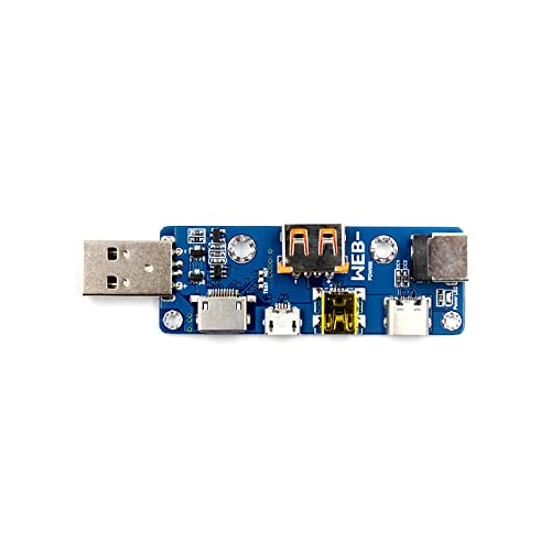 RAKSTORE WEB-POW002 Multifunktions-USB-Adapterplatine, MicroUSB, Typ-C, DC, PD, 5,5 x 2,1 mm Buchse von Rakstore
