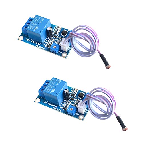 RAKSTORE XH-M131 DC 12 V Lichtsteuerungsschalter, Fotowiderstand, Relaismodul, Erkennungssensor, 10 A Helligkeit, automatisches Steuermodul, 2 Stück von Rakstore