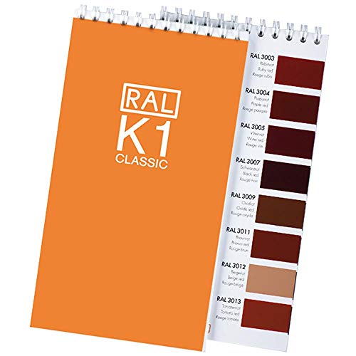 RAL K1 Farbfächer, 213 Farben, glänzend, 1 Spiralblock, 3 Sprachen von RAL