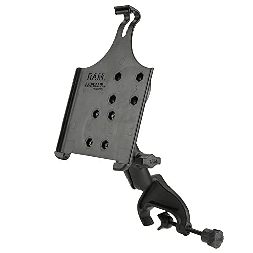 RAM MOUNTS RAM EZ-Roll'r Cradle with Yoke Clamp Mount for Apple, W126288309 (Yoke Clamp Mount for Apple iPad Mini 4 & 5 RAM-B-121-AP20U, Tablet/UMPC, Airplane, Black) von RAM MOUNTS