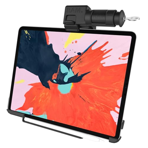 RAM MOUNTS UNPKD RAM KEYED Locking Cradle for Apple IPAD PRO, W126109037 (Cradle for Apple IPAD PRO 12.9 RAM-HOL-AP24KLU, Tablet/UMPC, Active Holder, Black) von RAM MOUNTS