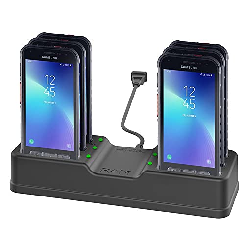 RAM MOUNTS UNPKD RAM Samsung XCOVER Field PRO Powered 6 Gang Dock, W126109043 (Field PRO Powered 6 Gang Dock RAM-DOCK-6G-SAM72PU, Freestanding, Black, Contact, Table, Galaxy XCover) von RAM MOUNTS