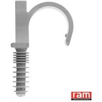 100 RAM clip grau einfach 16 mm von RAM