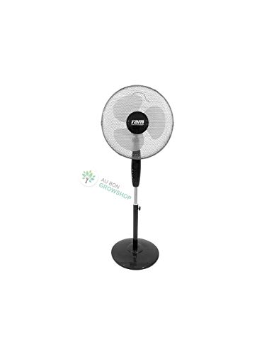 RAM Oszillierende Standventilator 400mm, 3 Geschwindigkeitsstufen , robusten Stand , Flüster leise von RAM