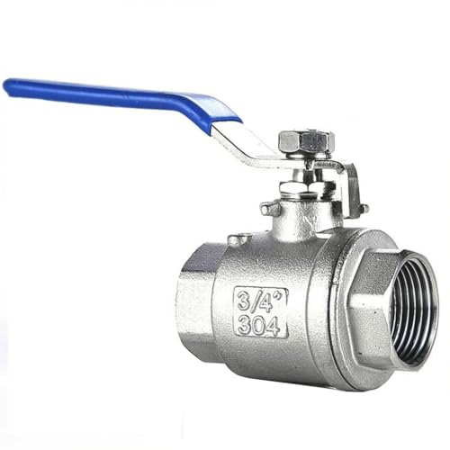 1 Stück 1/4 Zoll, 3/8 Zoll, 1 Zoll, 1-1/4 Zoll, 2 Zoll, 4 Zoll, Edelstahl-Kugelhahn, Innengewinde, Zweiteiliges Ventil, Wasserschalter-Anschluss For Flüssigkeiten, Gase(DN80,201) von RAMBEX