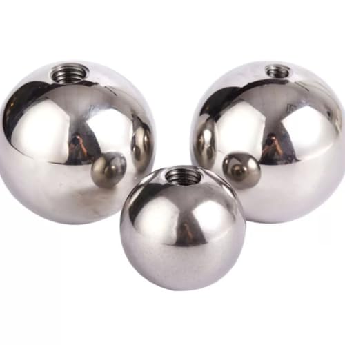 1 Stück M4 Edelstahlgewinde Halblochkugeln, Außendurchmesser 6 Mm 8 9 10 11 12 14 15 16 17 20 25 Mm Sackloch Glatte Metrische Bohrkugelperlen(12mm) von RAMBEX