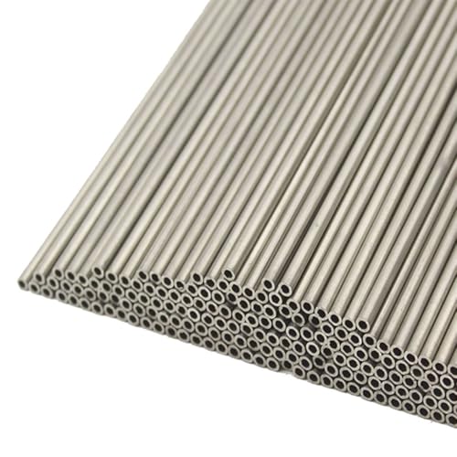 5 Stück 500 mm 304 Edelstahl-Kapillarrohr, 1 x 0,6 mm – 2 x 1,6 mm, nahtloses industrielles hohles rundes Stahlrohr(1.2 x 0.8mm 5pcs) von RAMBEX