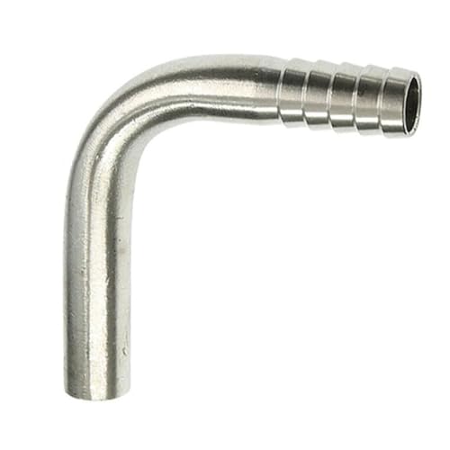 RAMBEX 1 Stück 90-Grad-Rohrbogen aus Edelstahl, 6 mm 8 mm 10 mm 12 14 16 20 25 mm, geschweißter Pagoden-Winkelverbinder mit Einzelkopf(12MM) von RAMBEX