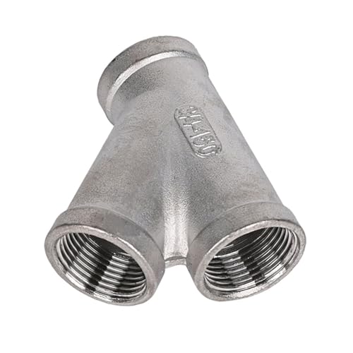RAMBEX 1 Stücke 304 Edelstahl Y-förmigen T 1/4 "3/8" 1/2 "3/4" 1 "1-1/4" 1-1/2 "2" Interne Gewinde 45 Grad Schräge T Joint Rohr Armaturen(DN10) von RAMBEX