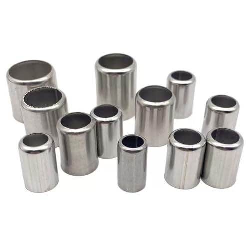 RAMBEX 10 Stück Edelstahl-Crimphülsen-Rohr-Auspuffverbinder, 11,5 Mm - 25 Mm Rohrverbinder, Landwirtschaftliche DIY-Schlauch-Crimpwerkzeuge(15.5mm) von RAMBEX